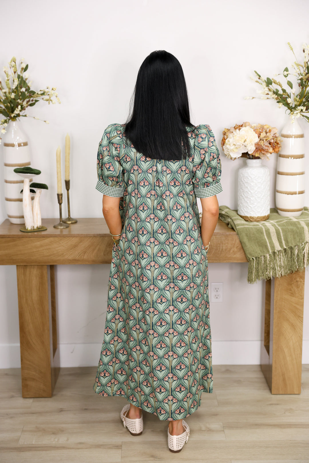 The Sage Garden Dress "H Green"