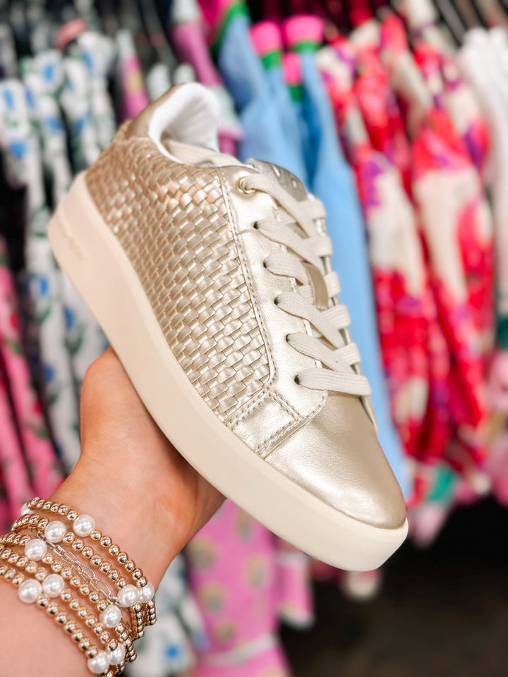 Vintage Havana - Luna Gold Woven Sneakers