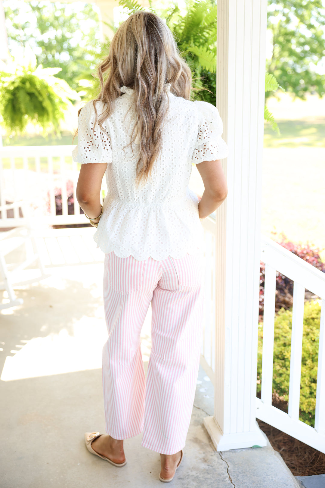 JBD - Utility Seamed Barrel Pants "Pink Stripe"