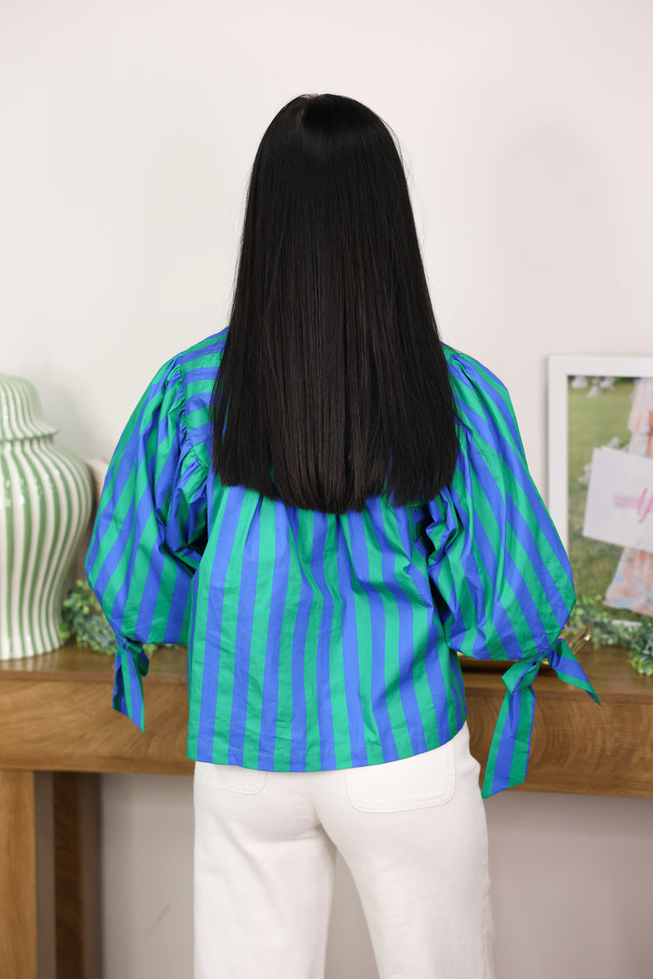 Sunny Side Stripe Top "Green"