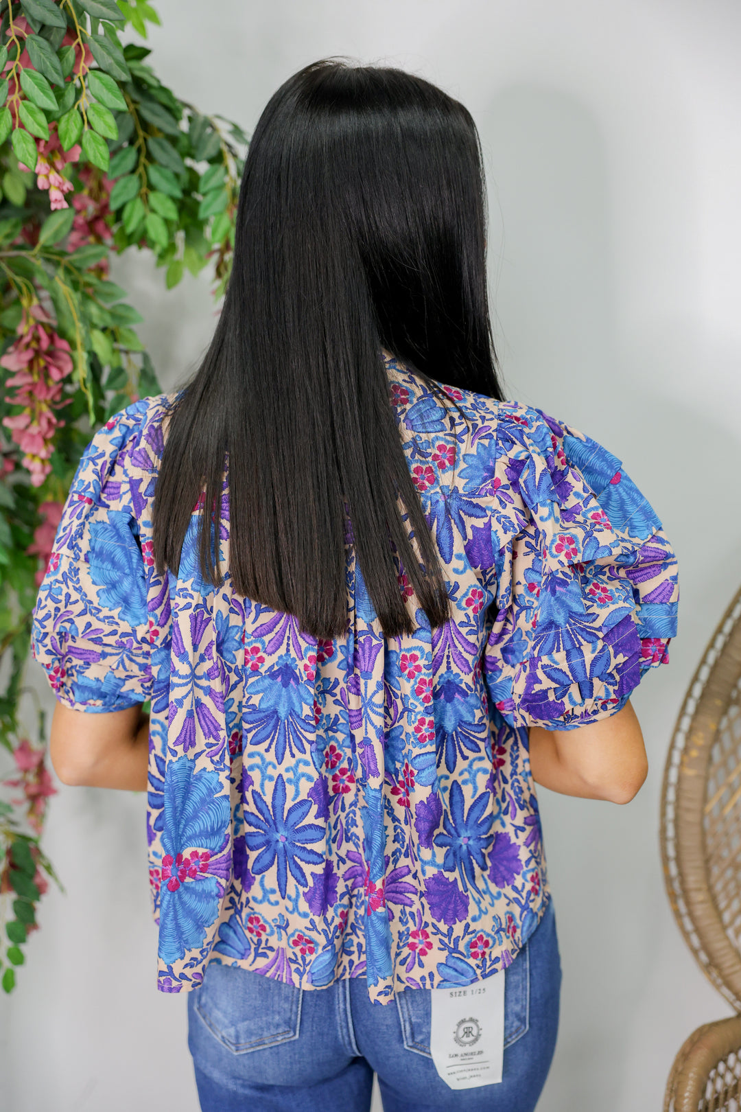 Full on Fabulous Top "Cream Purple"