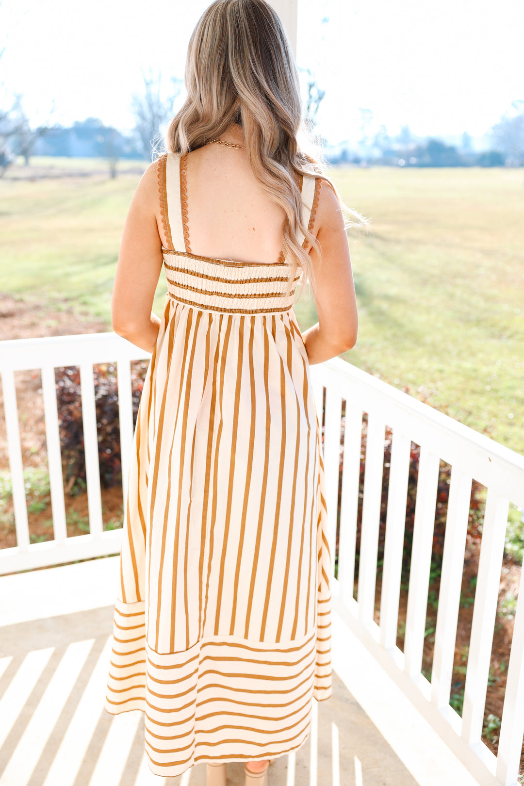 Palm Coast Midi Dress "Beige"