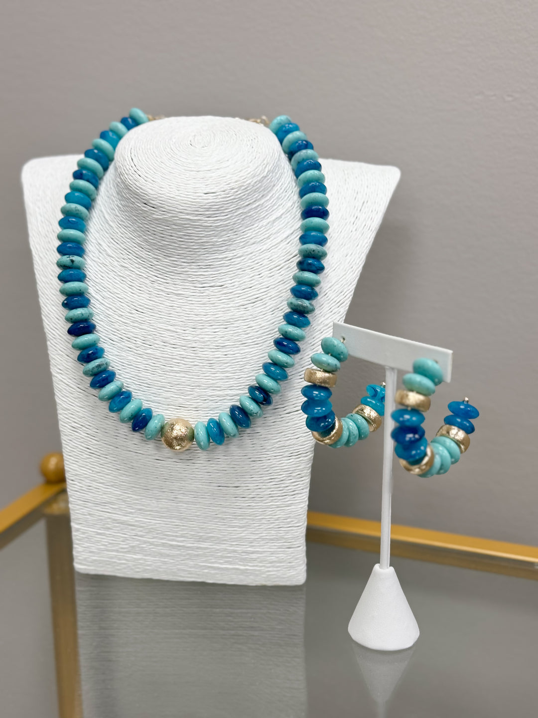 Blake Beaded Necklace "Turquoise"