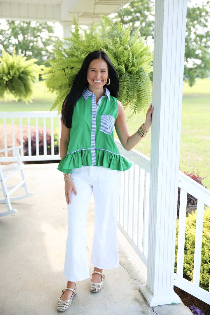 Kelly Coastline Top "Green"