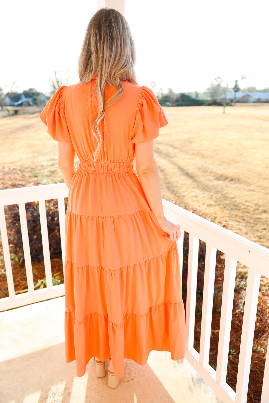 Everyday Elegance Dress "Coral Peach"