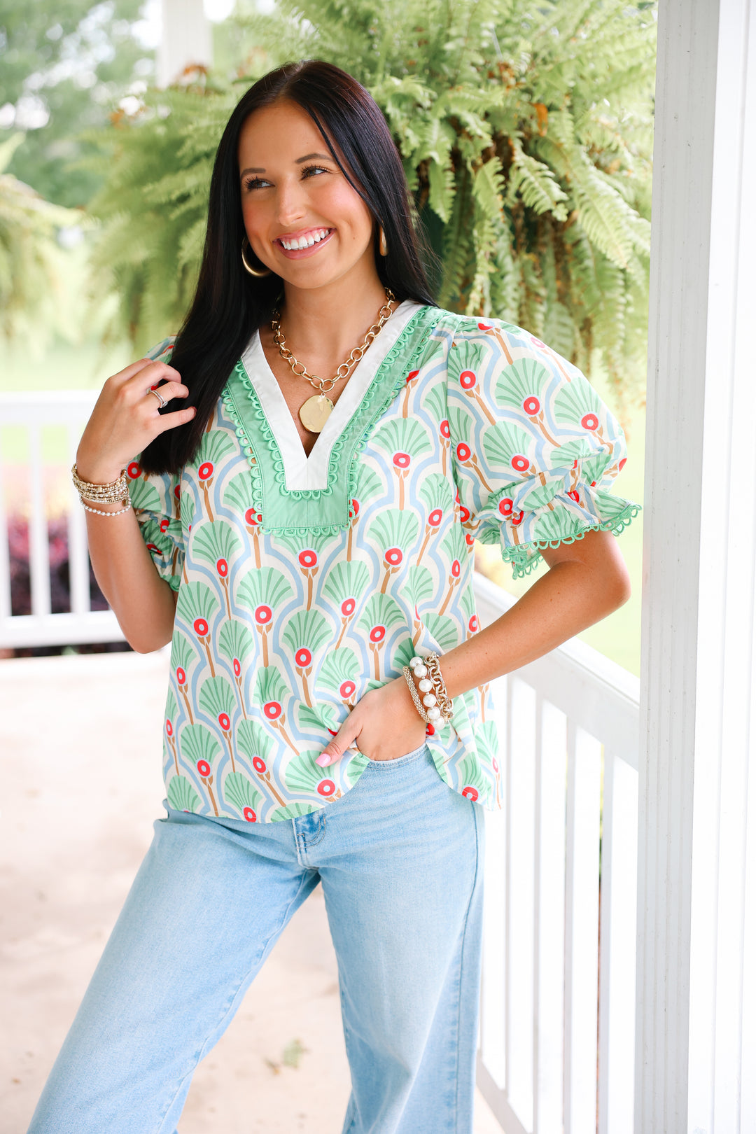Claire Top "Green"