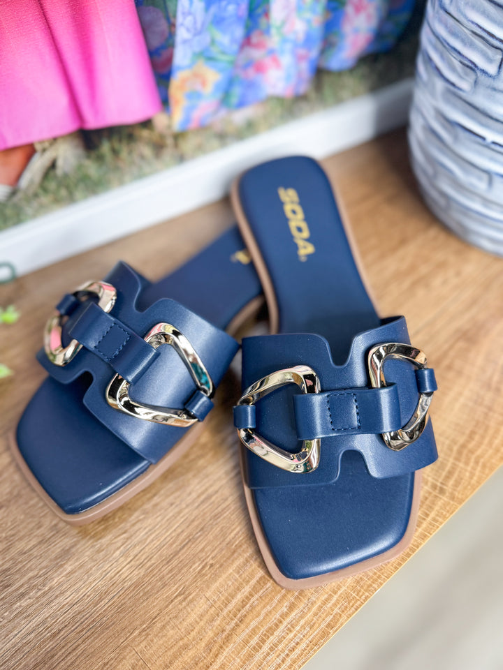 Lovelle Sandals "Navy"