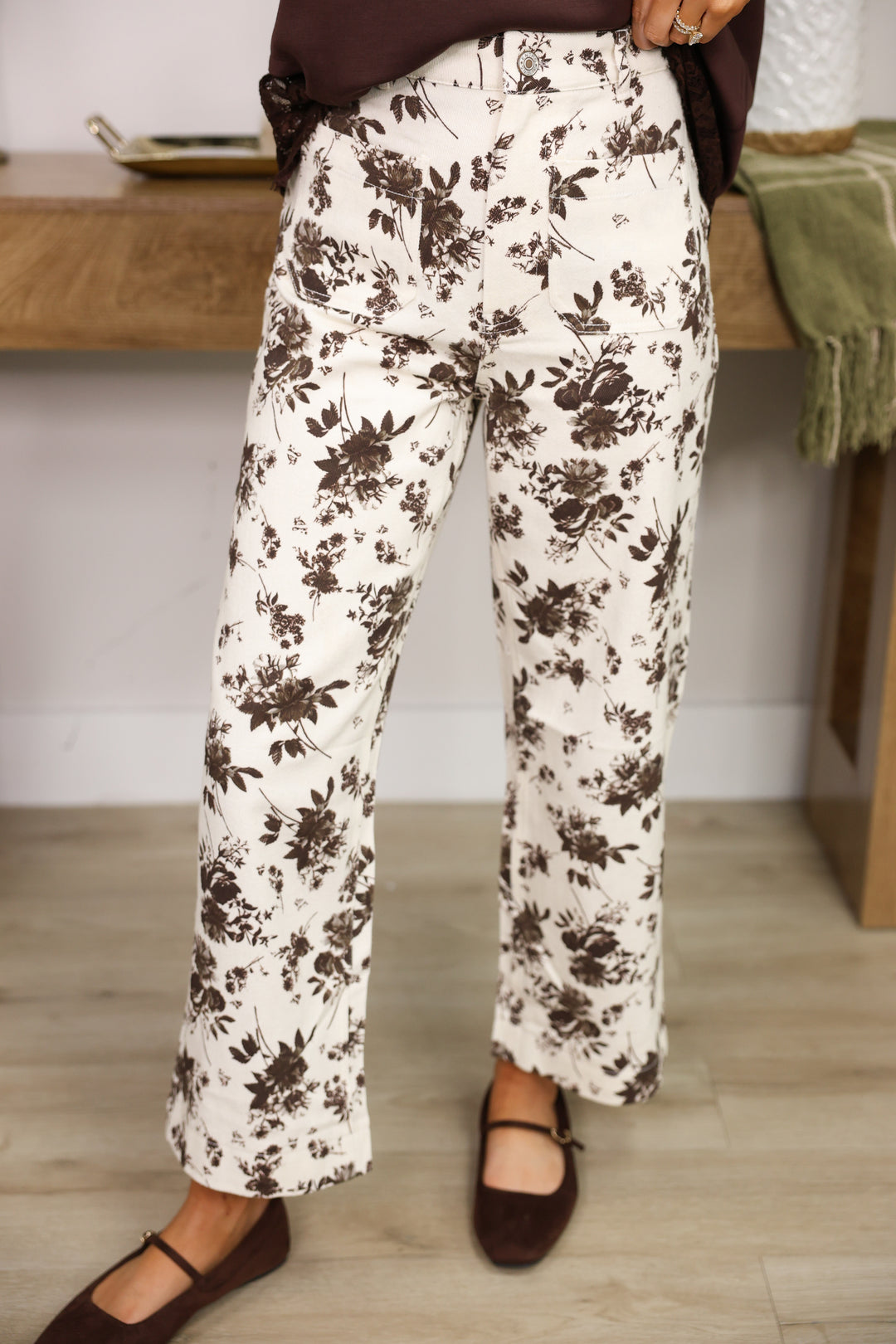 Vintage Bloom Pants "Ecru"