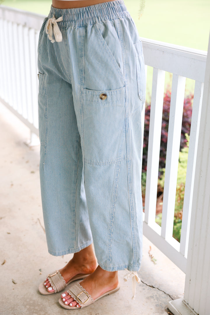 Blue Fore Stripe Pants