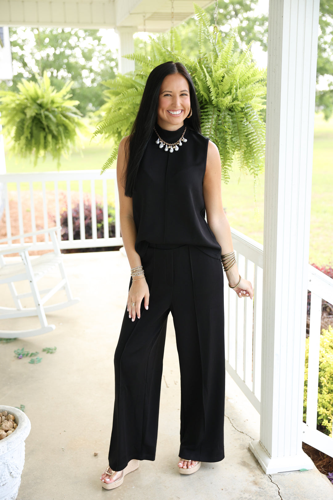 Midnight Muse Pants Set "Black"