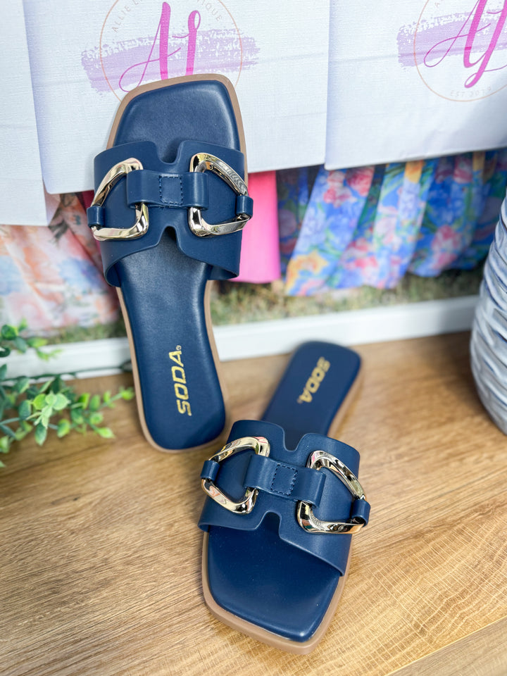 Lovelle Sandals "Navy"