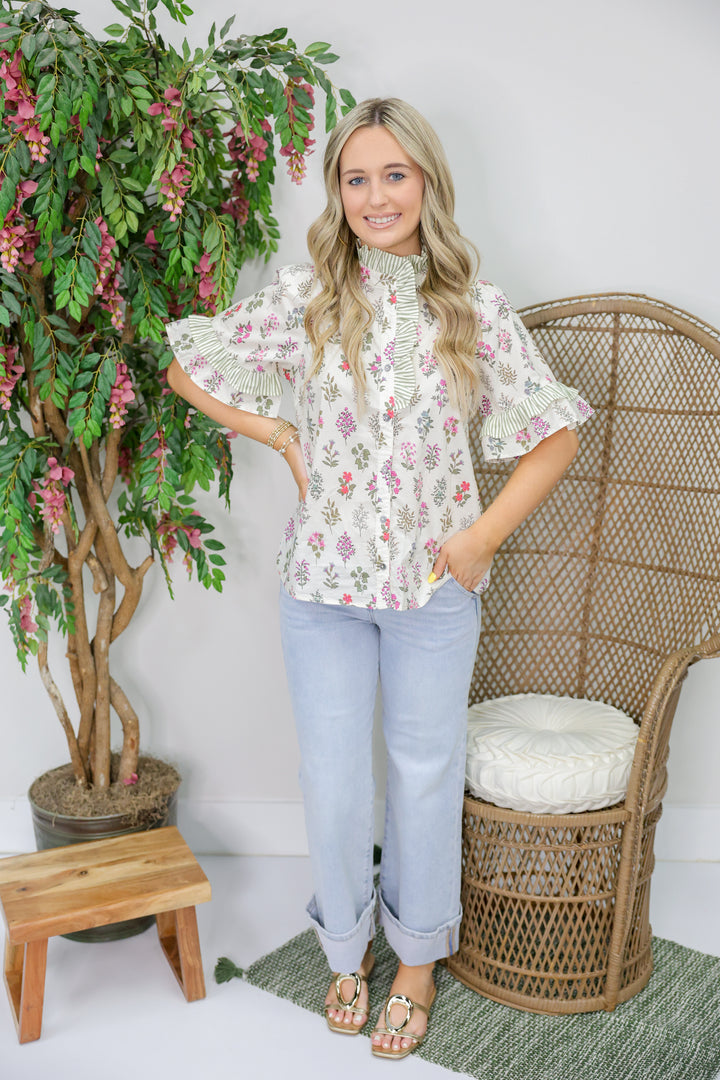 Falling Blooms Top