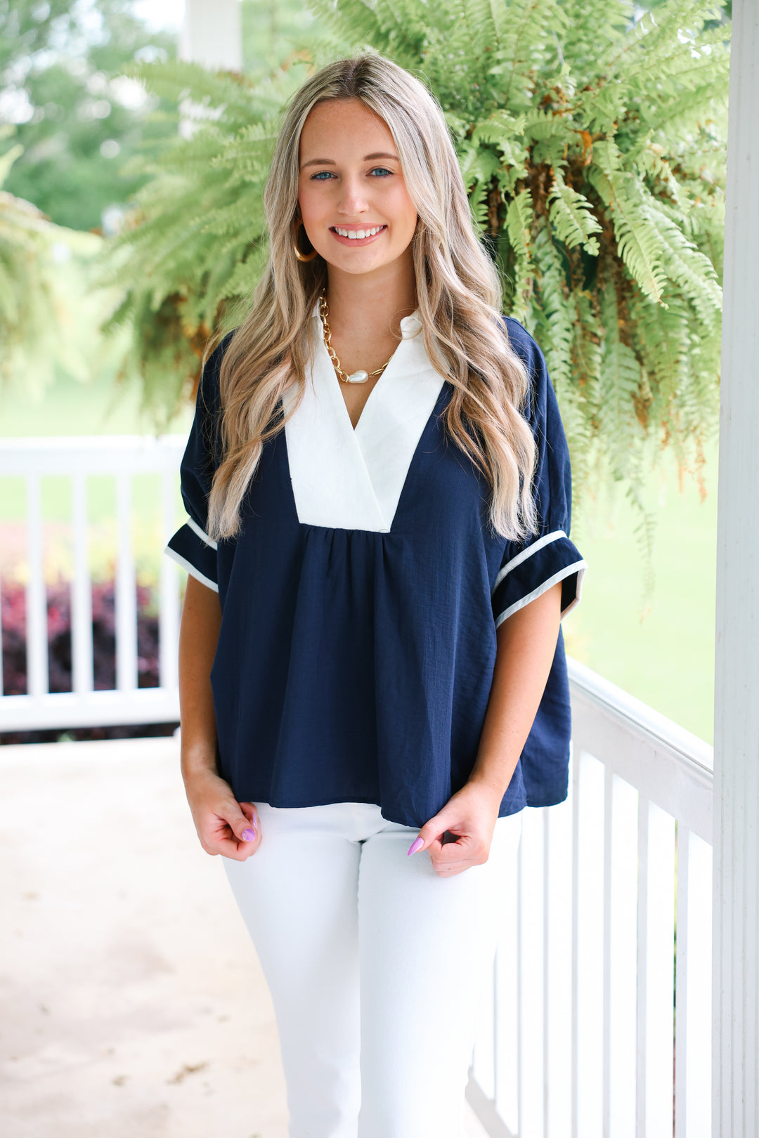 Carrie Top "Navy"