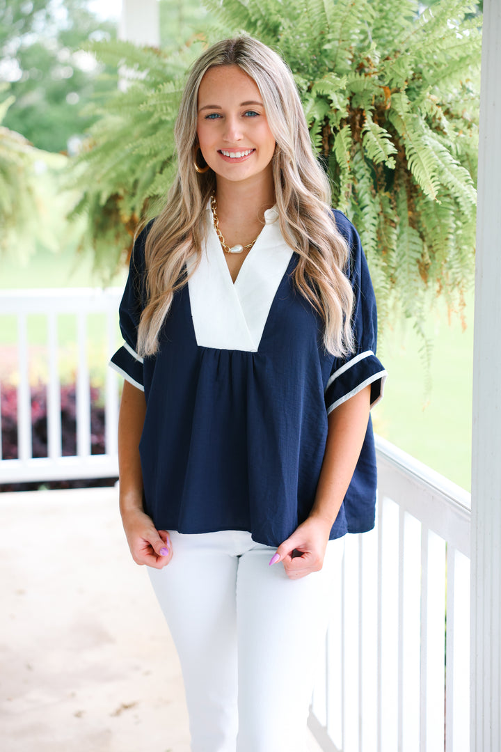 Carrie Top "Navy"
