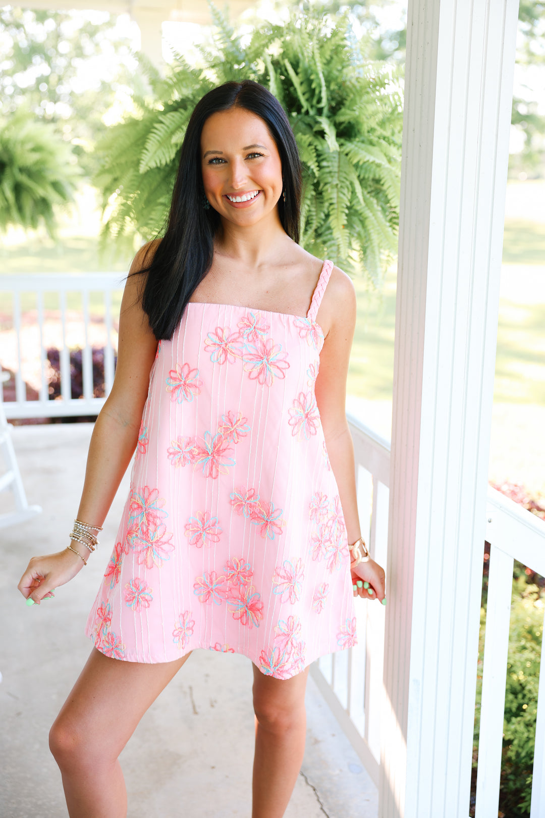 Sweet as a Flower Mini Dress "Baby Pink"