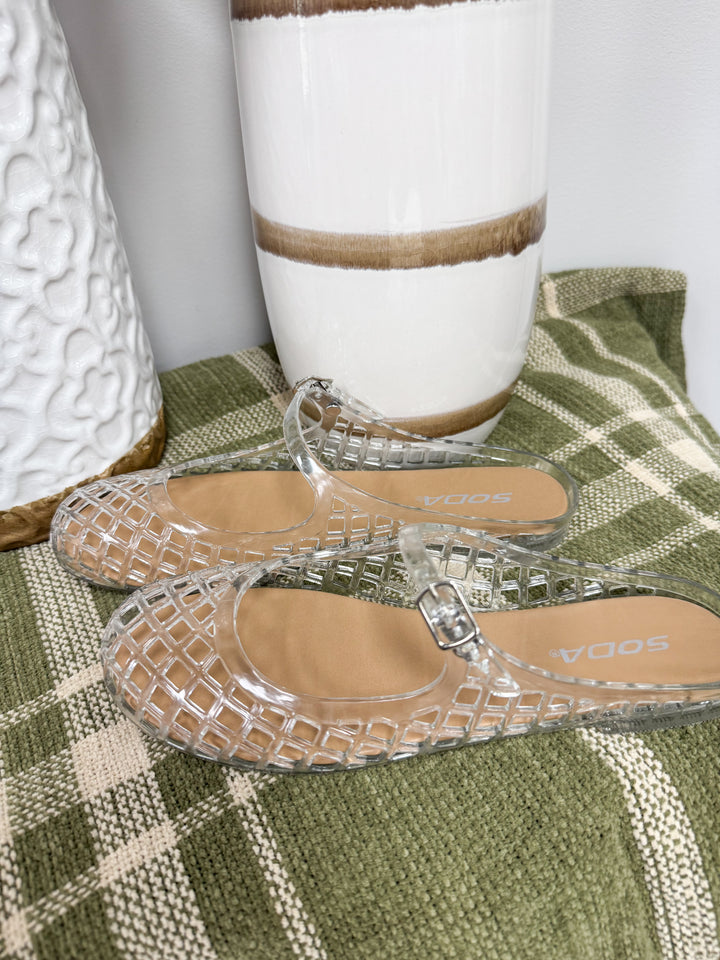 Soda - Slip On Jelly Flat "Clear"