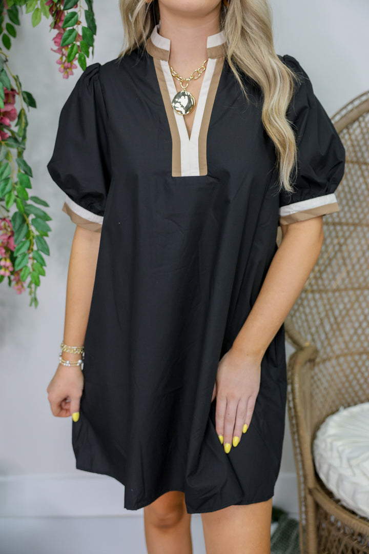 Everly Elegance Dress "Black"