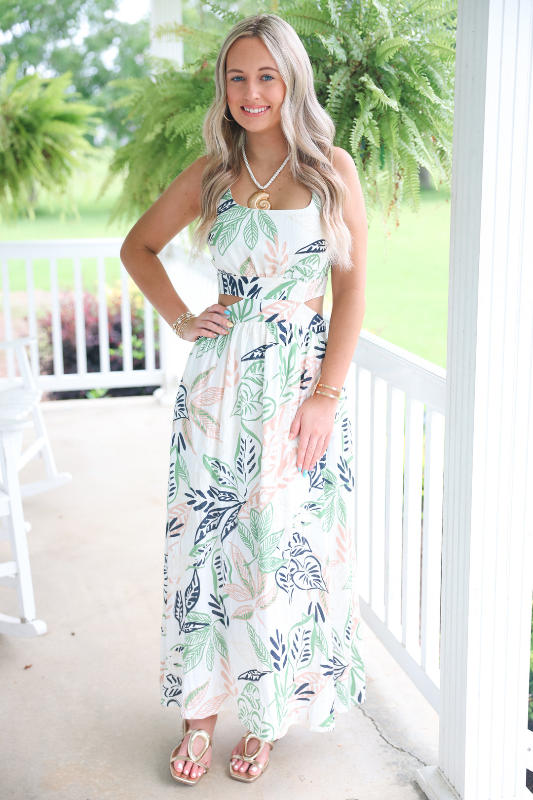 Island Palms Dress