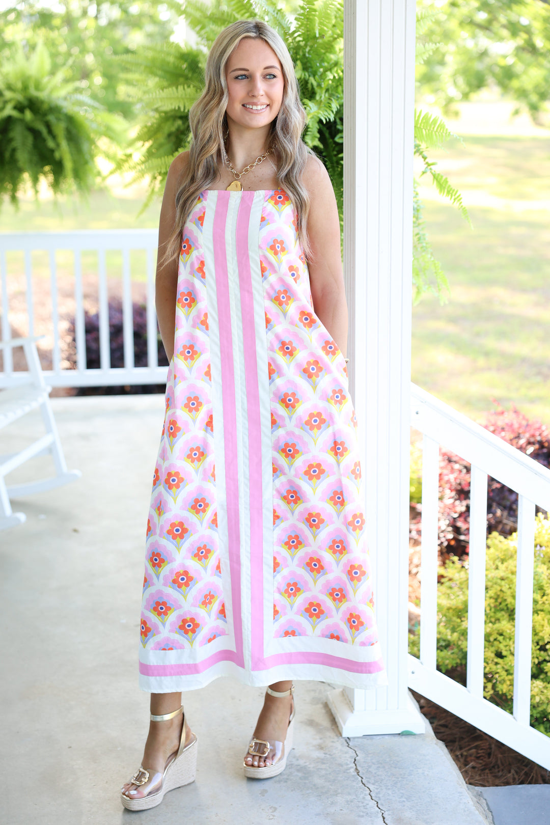 Rosie Lane Midi Dress "Pink"