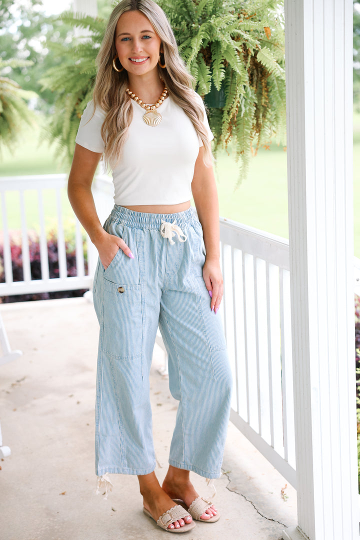 Blue Fore Stripe Pants