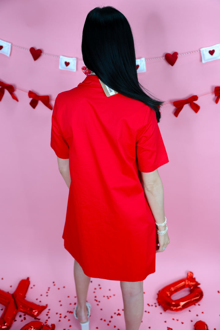 Rushing Red Mini Dress