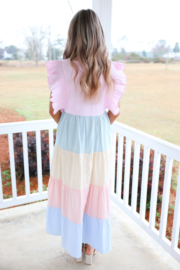 Pretty Pastels Midi Dress