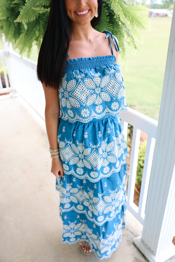 Sandy Shores Embroidery Set "Denim Blue"