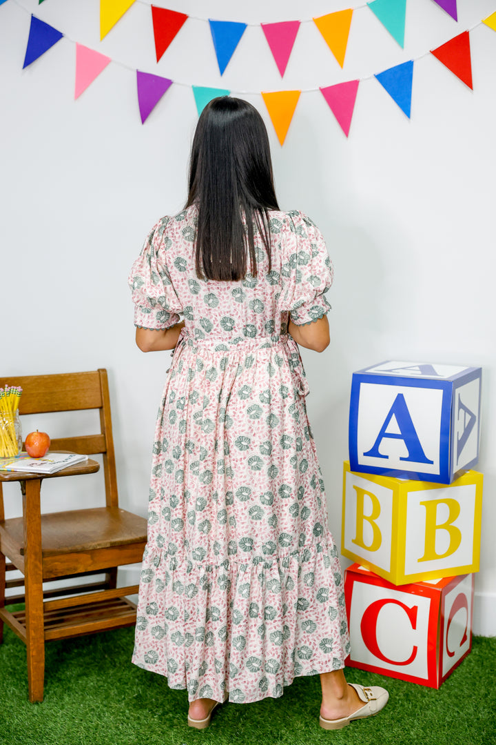 Lily Pad Midi Dress "Artichoke"