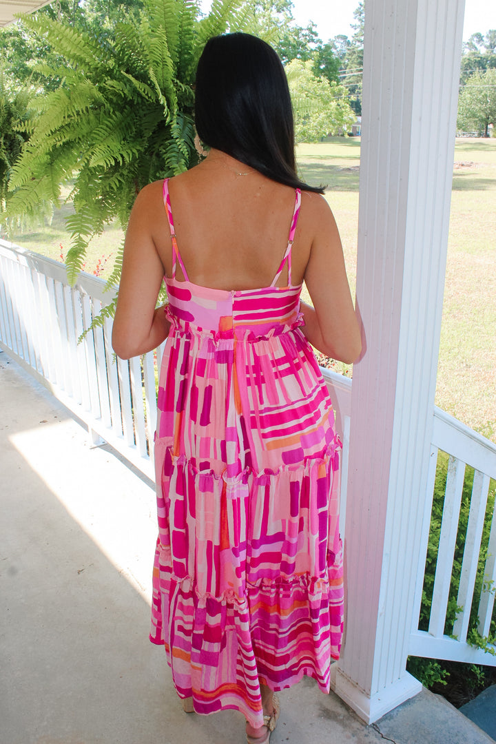 Amelia Midi Dress "Pink"