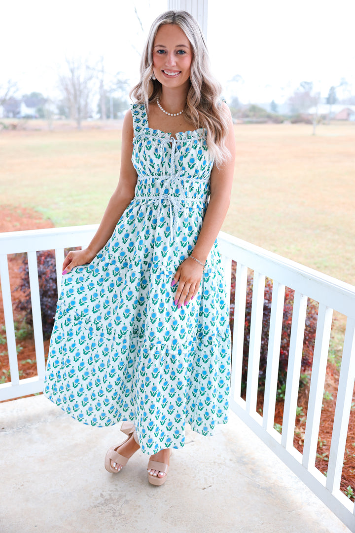 Sunny Spring Breeze Dress "Blue"