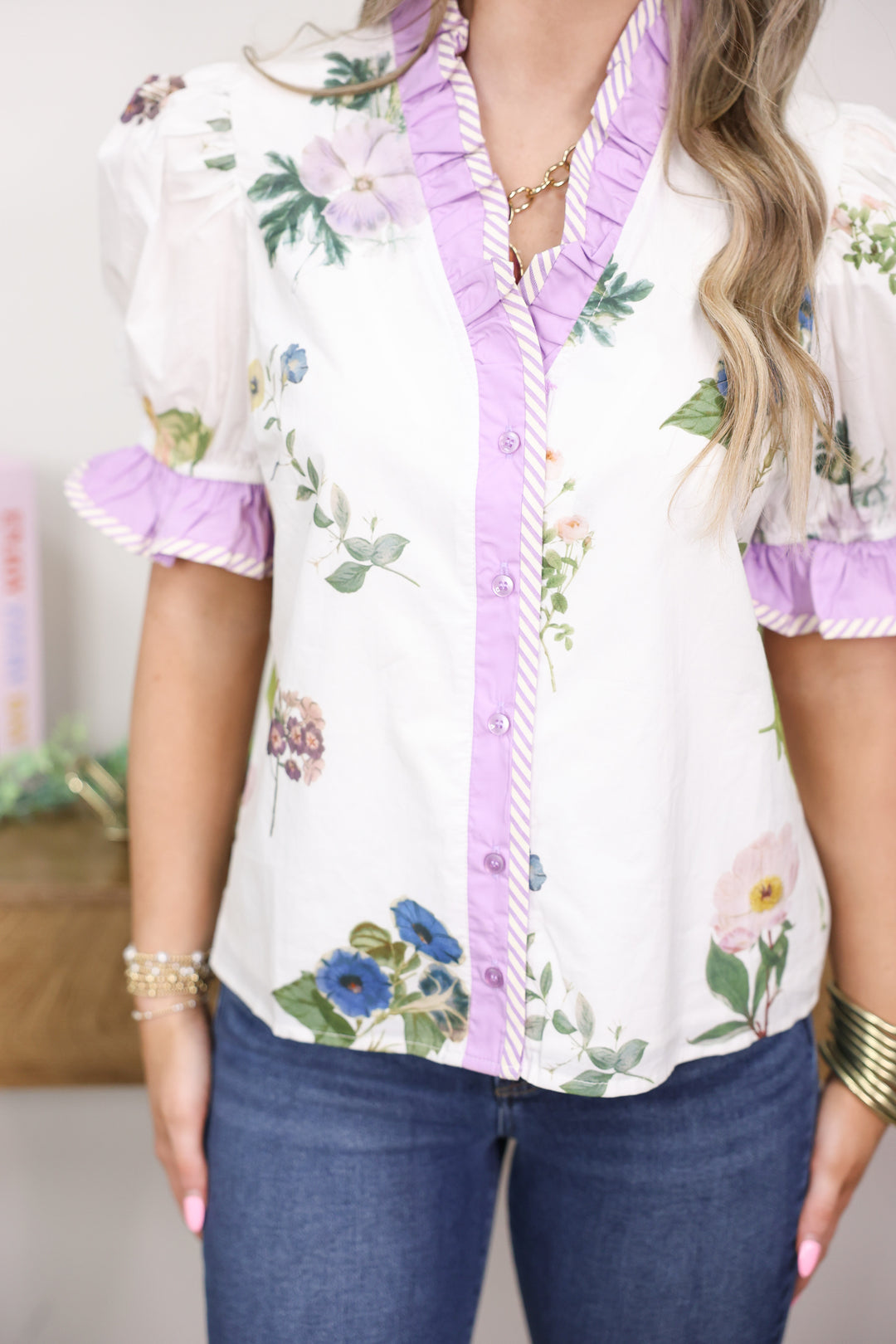 Lavender Botanical Top