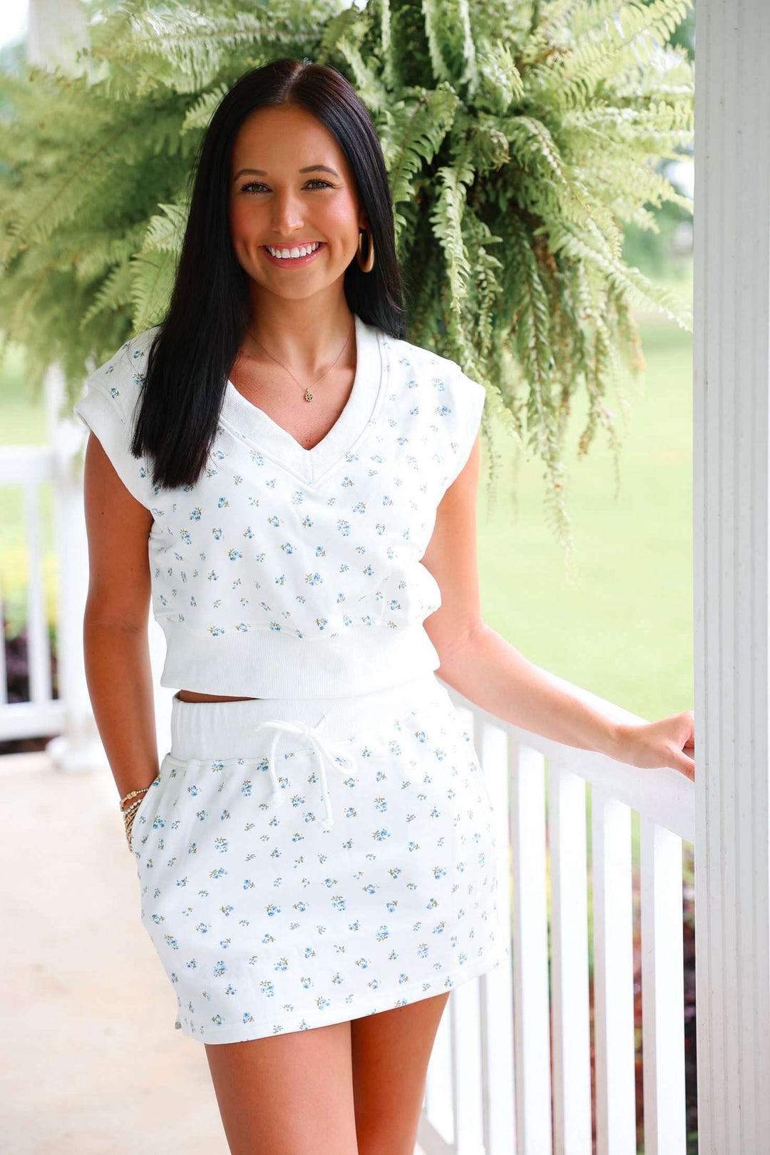 Claire Floral Print Knit Set