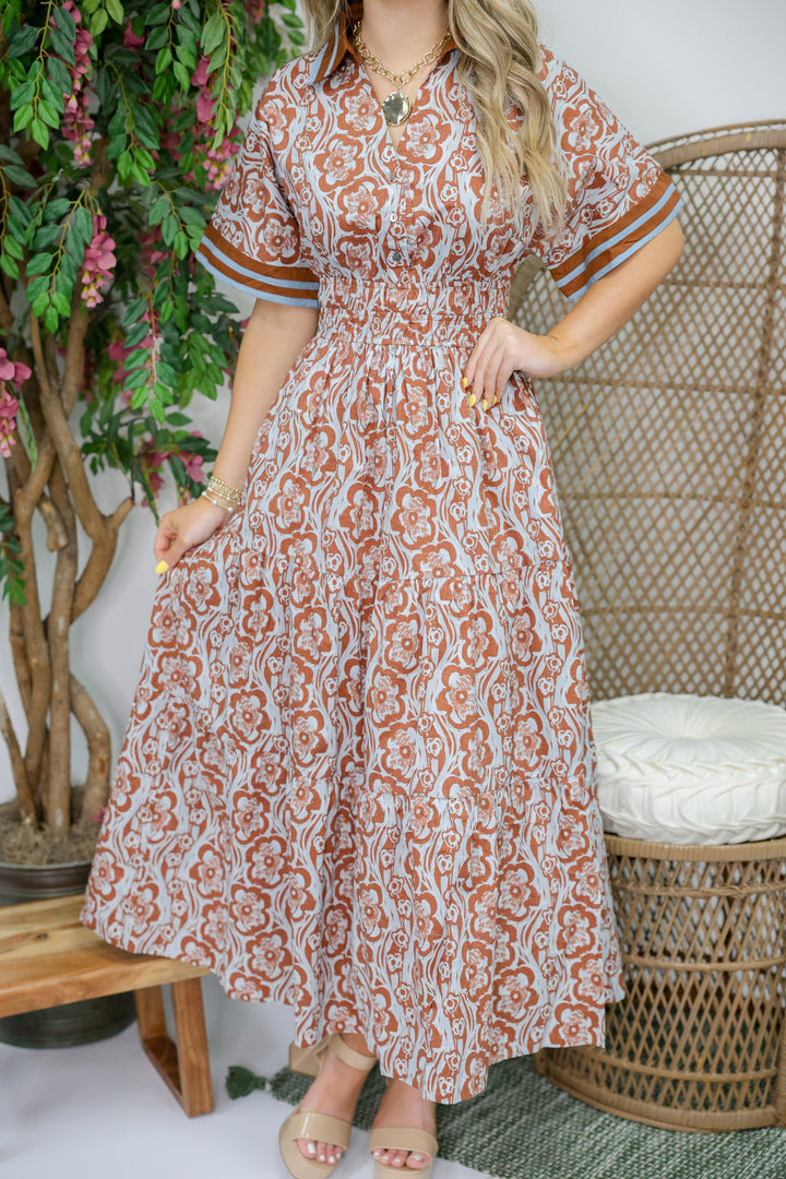 Timeless Treasure Midi Dress "Camel"