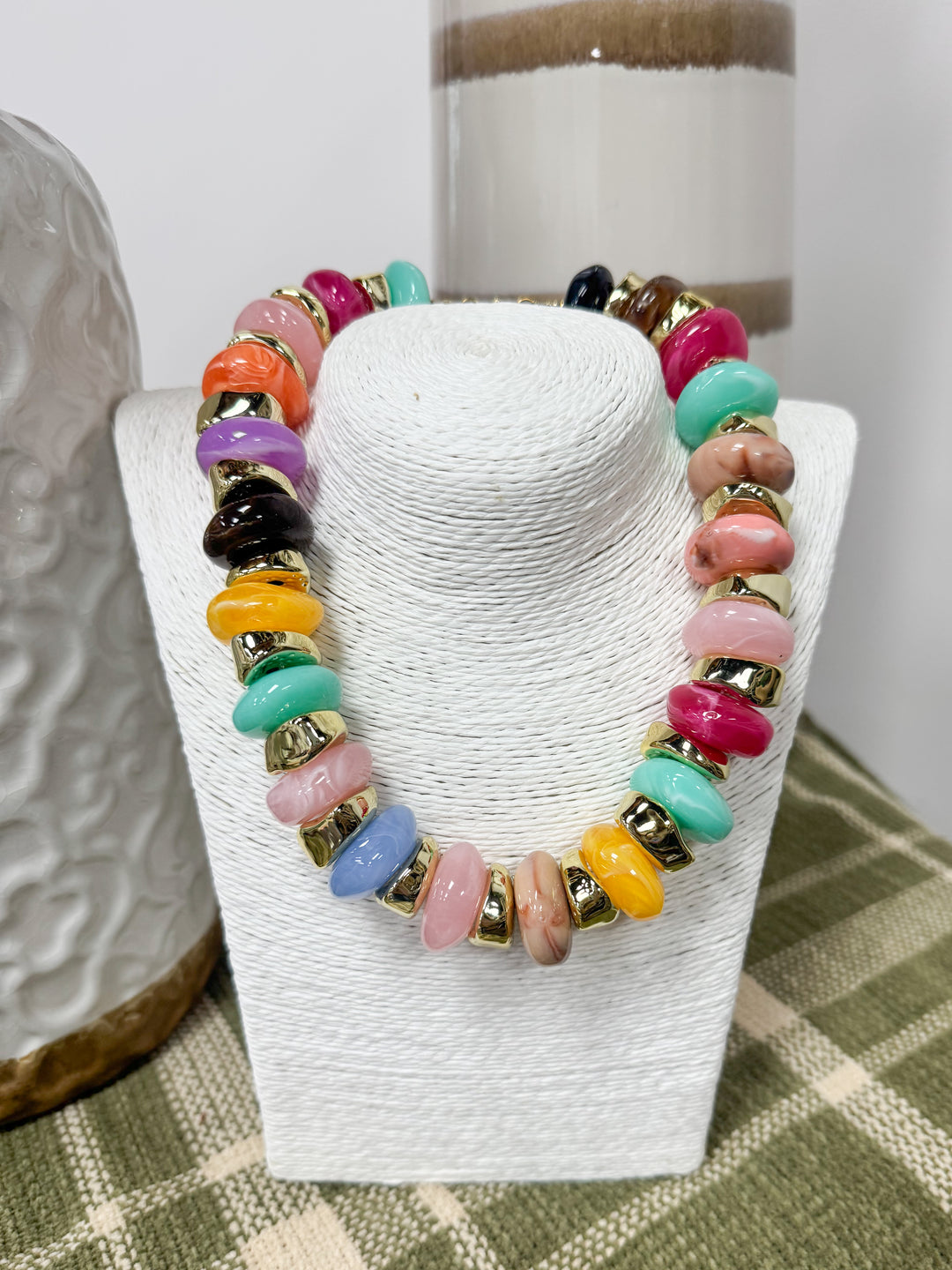 Hart Designs Jewelry - Multi Color & Gold Beaded Necklace