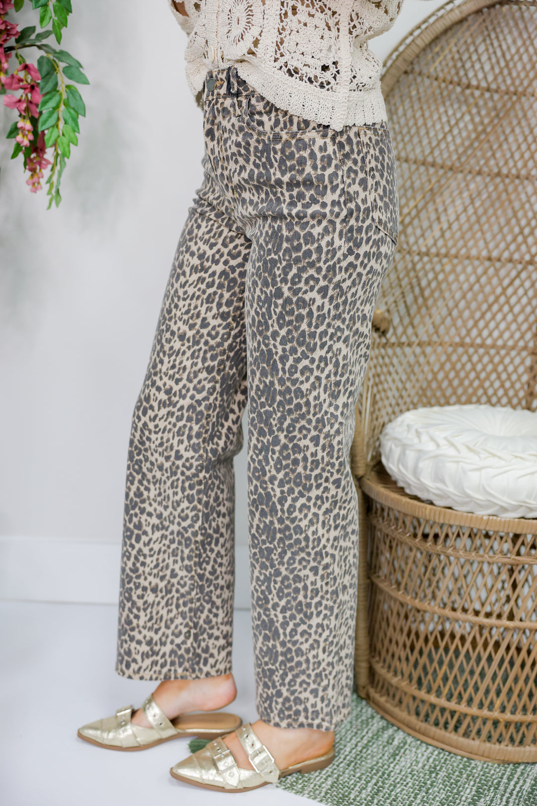 JBD HR Vintage Straight Jeans "Leopard"