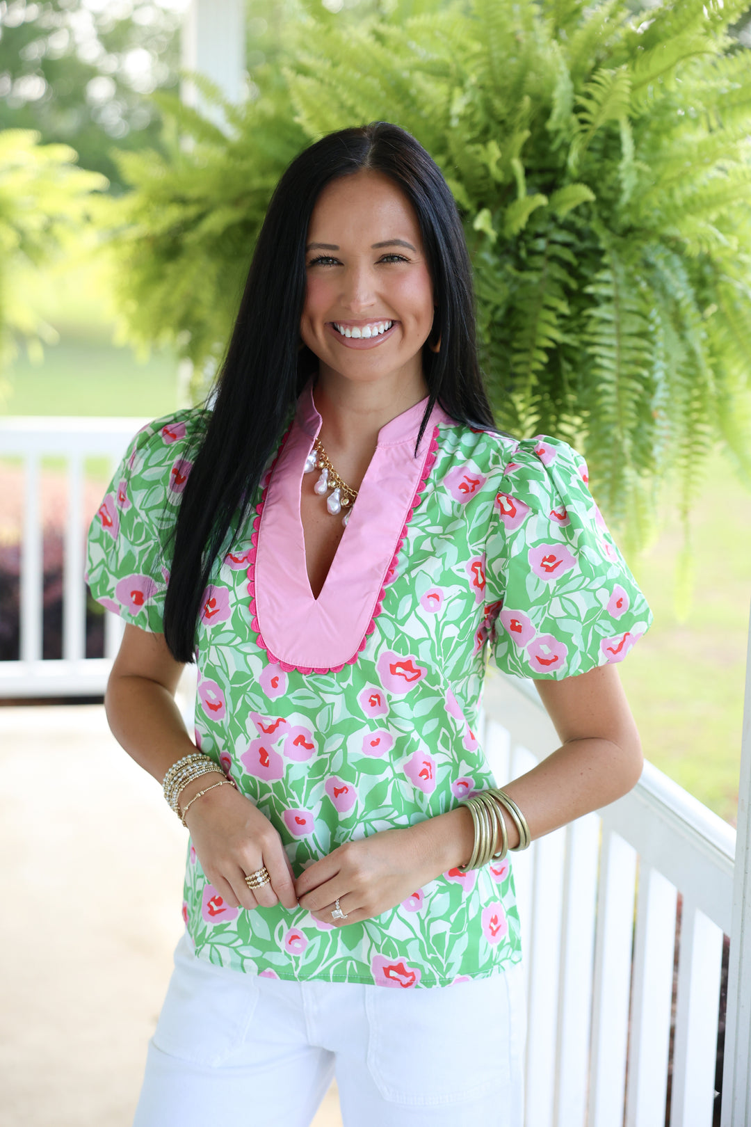 Garden Party Top "Green"