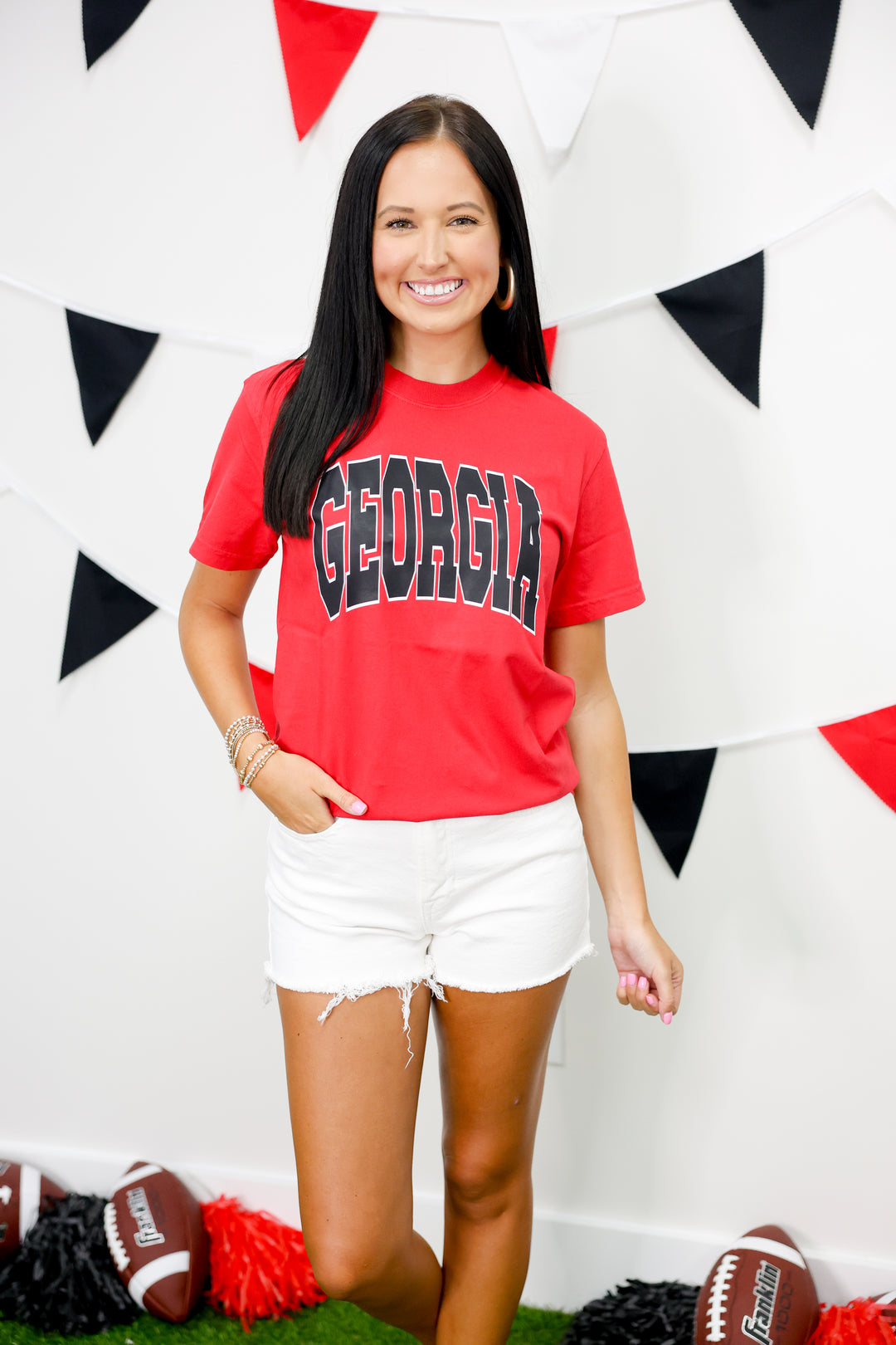 GEORGIA Graphic Tee "Red"