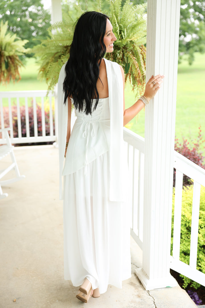 White Magnolia Maxi Dress