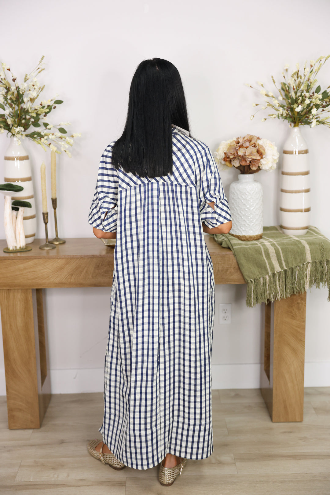 New Style Midi Dress "Navy"