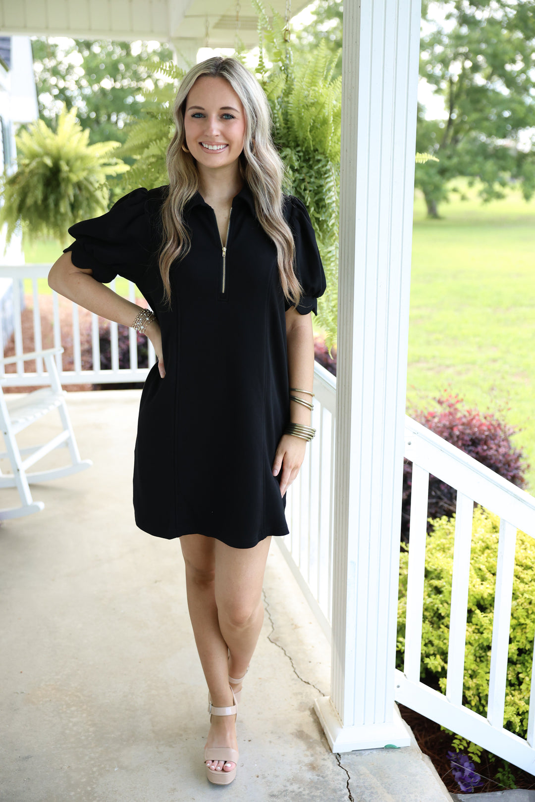 The Palm Breeze Dress "Black"