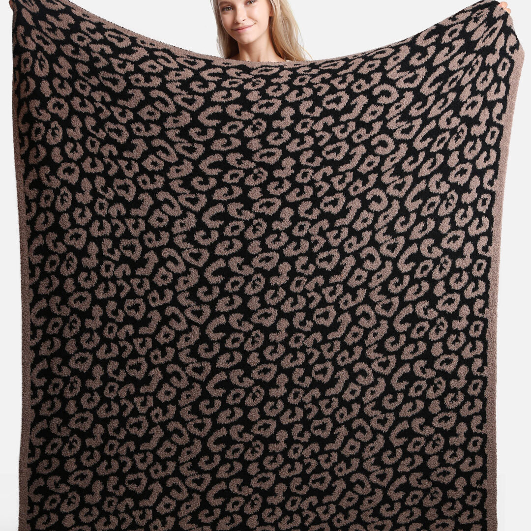 Leopard Blanket "Mocha/Black"