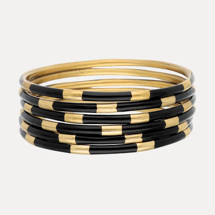 BuDhaGirl - Black Veda Bangles - Set of 6
