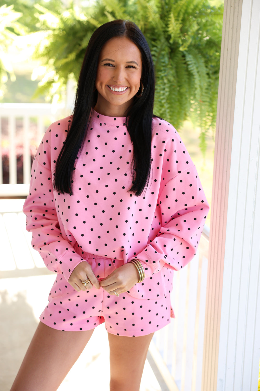 Bubblegum Pink Polka Dot Set