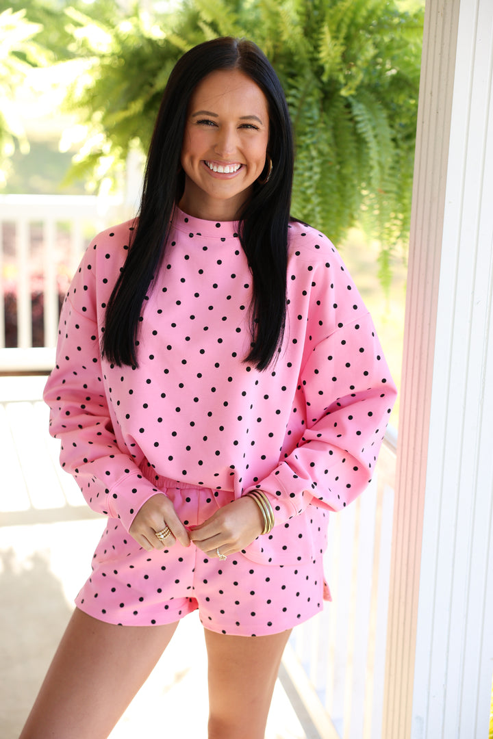 Bubblegum Pink Polka Dot Set