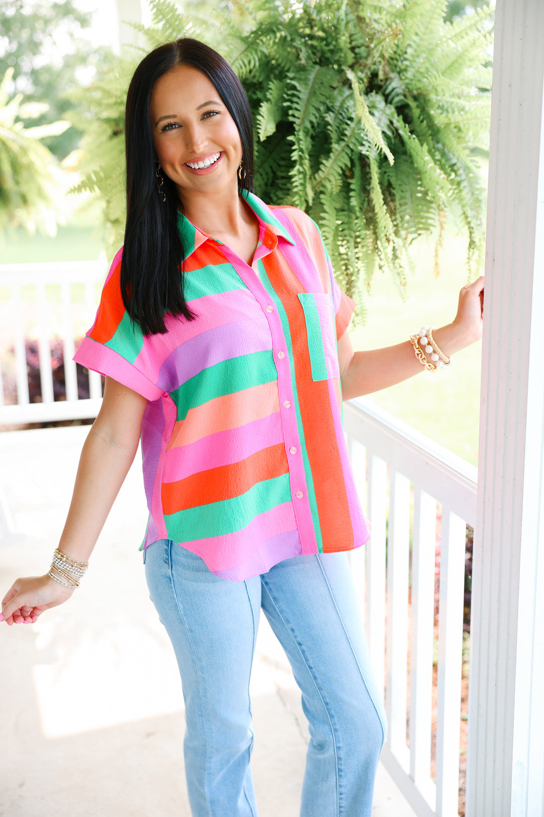 Multicolor Stripes Top