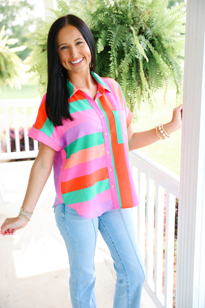 Multicolor Stripes Top
