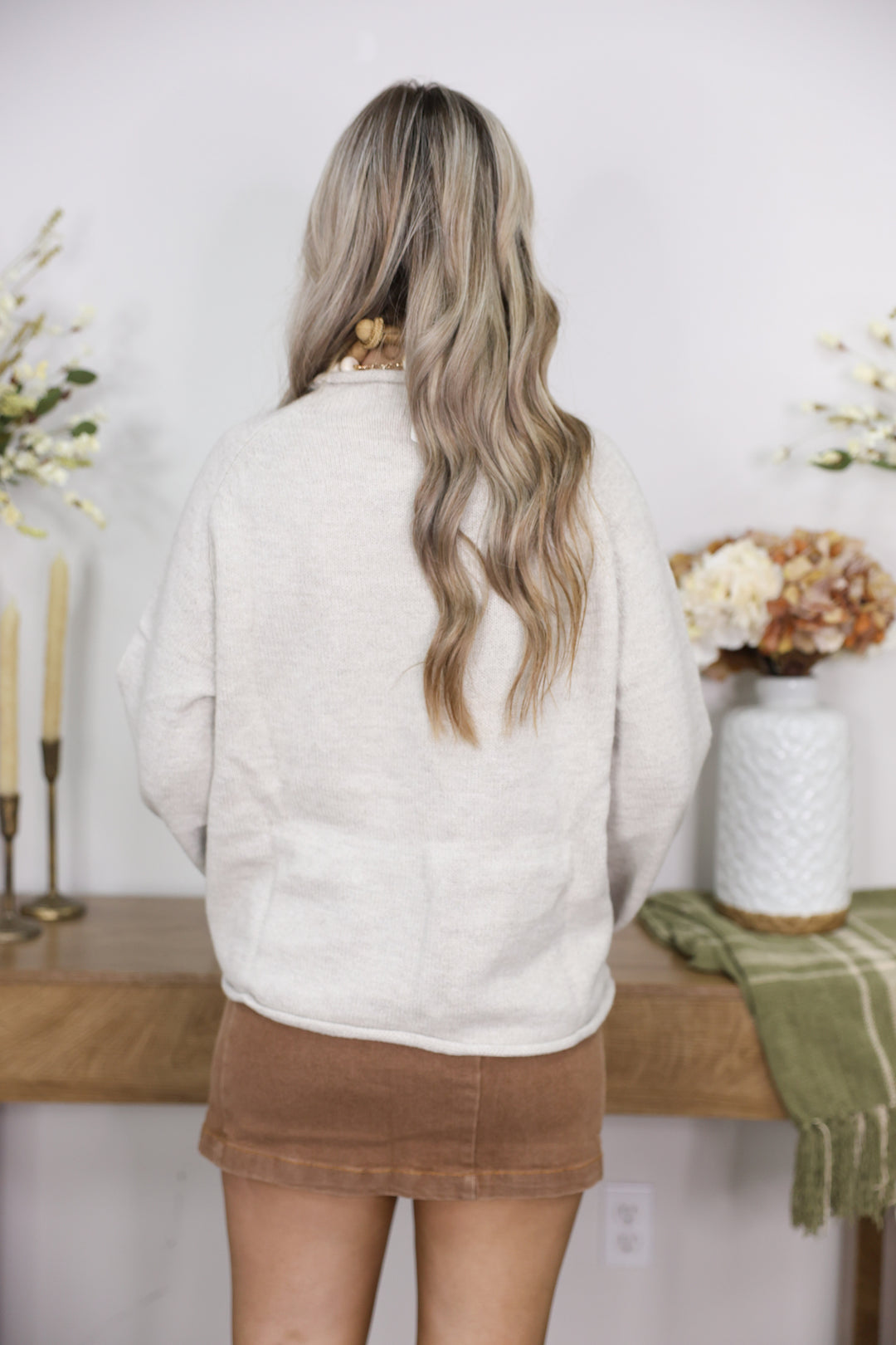 Duck Sweater "Heather Oat"