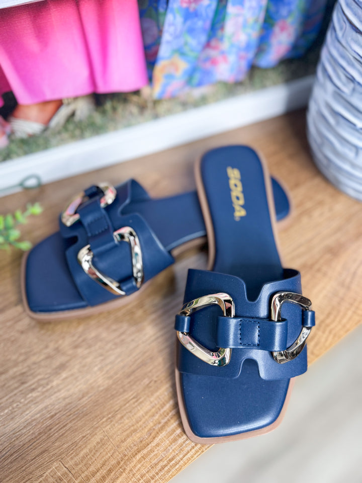 Lovelle Sandals "Navy"