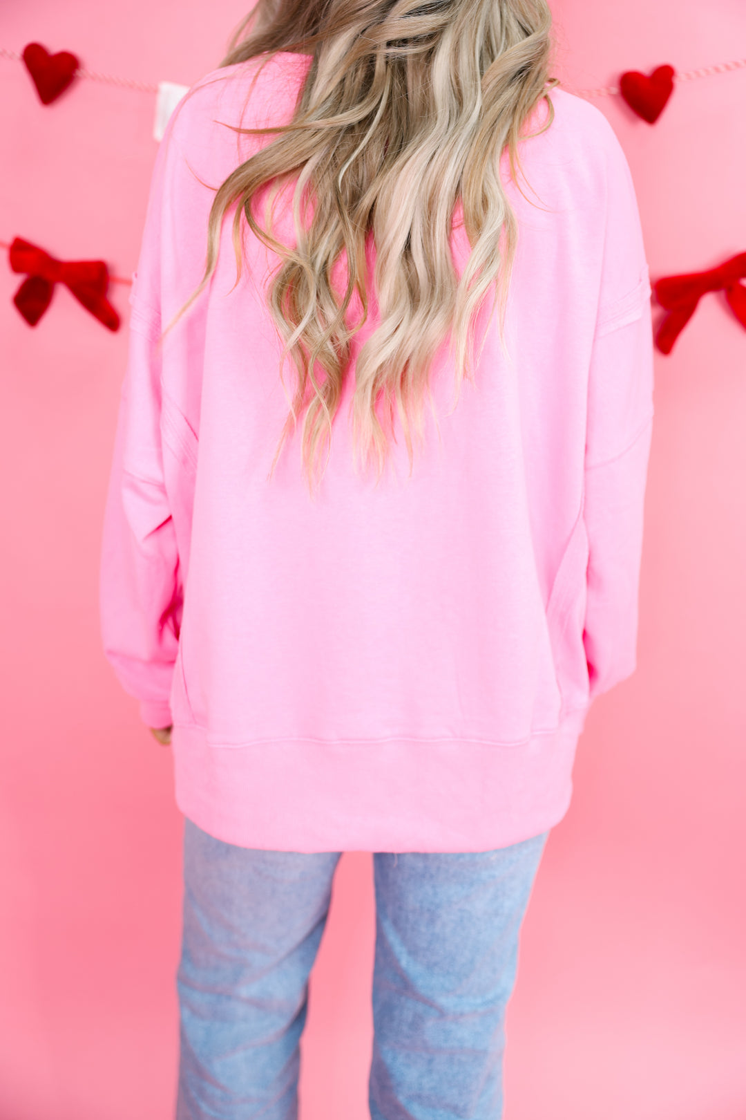 XOXO Oversized Sweatshirt "Pink"