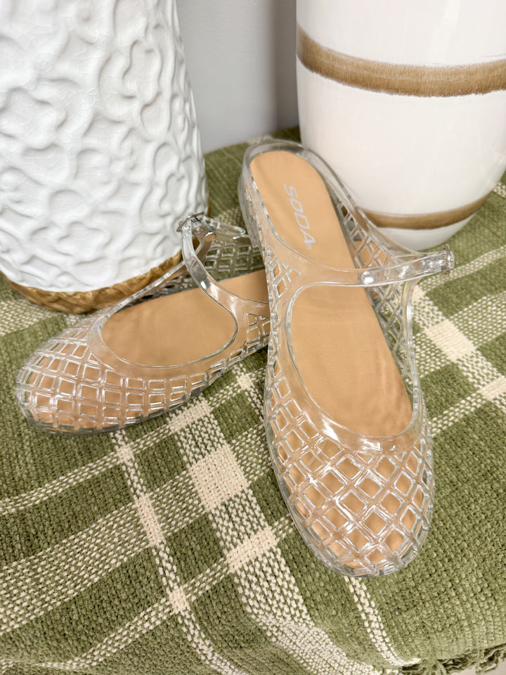 Soda - Slip On Jelly Flat "Clear"
